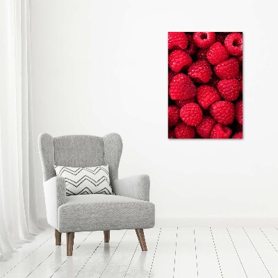 Bild auf Acrylglas vertikal Himbeeren