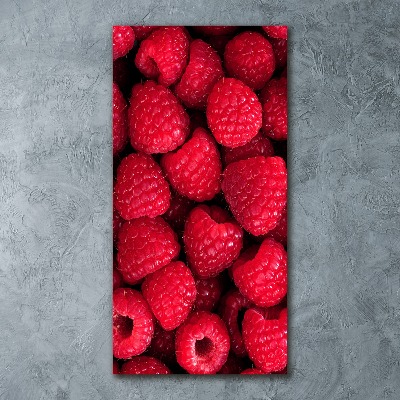 Bild auf Acrylglas vertikal Himbeeren