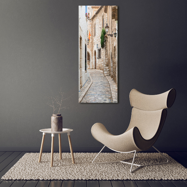 Modernes Acrylbild vertikal Straßen in Spanien