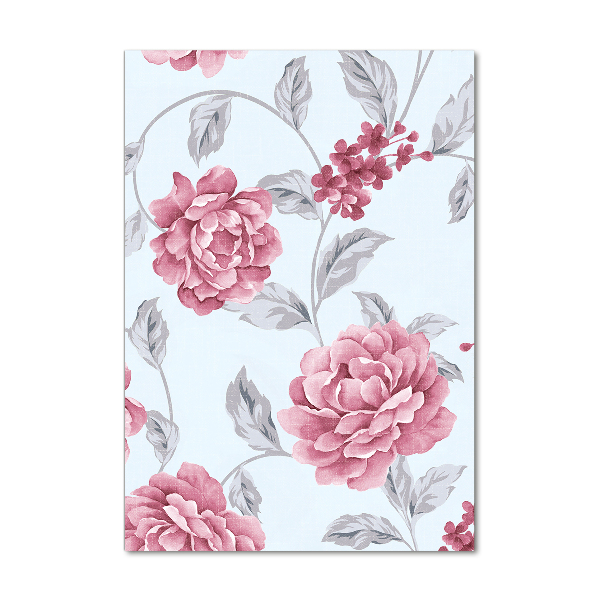 Bild auf Acrylglas vertikal Pfingstrosen