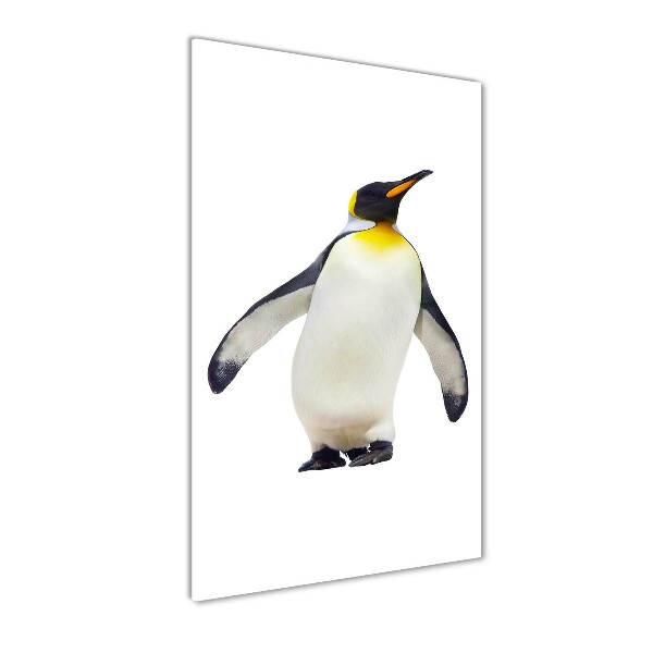 Modernes Acrylbild vertikal Pinguin