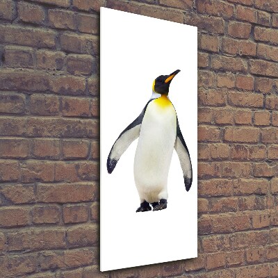 Modernes Acrylbild vertikal Pinguin