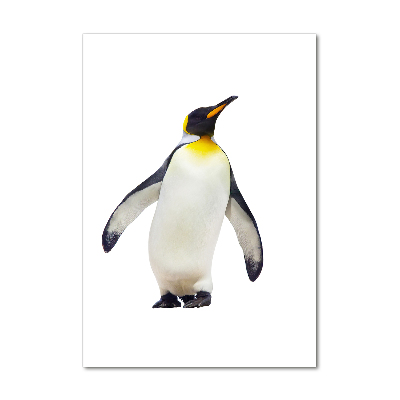 Modernes Acrylbild vertikal Pinguin