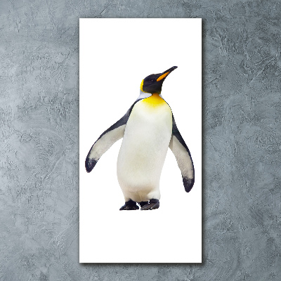 Modernes Acrylbild vertikal Pinguin