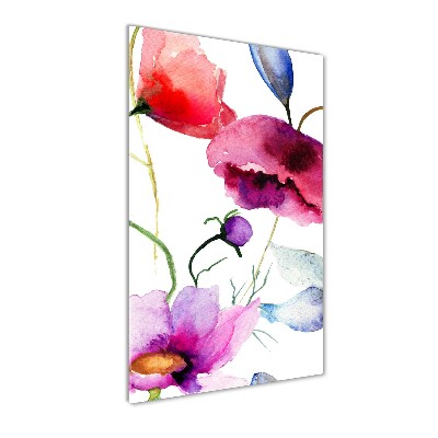 Plexiglasbilder vertikal Mohnblumen