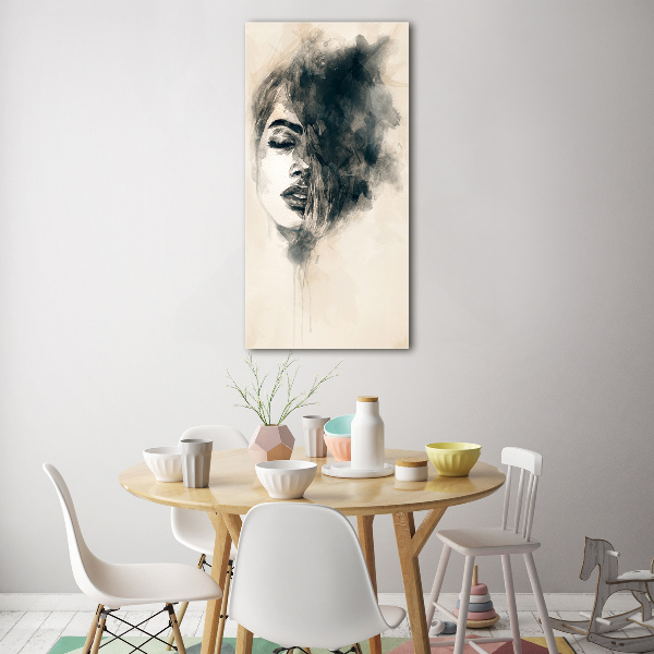 Bild auf Acrylglas vertikal Abstrakte Frau