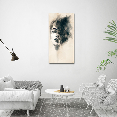 Bild auf Acrylglas vertikal Abstrakte Frau