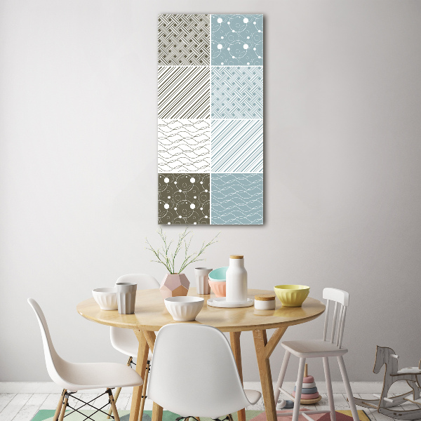 Bild auf Acrylglas vertikal Geometrische Muster