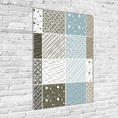 Bild auf Acrylglas vertikal Geometrische Muster