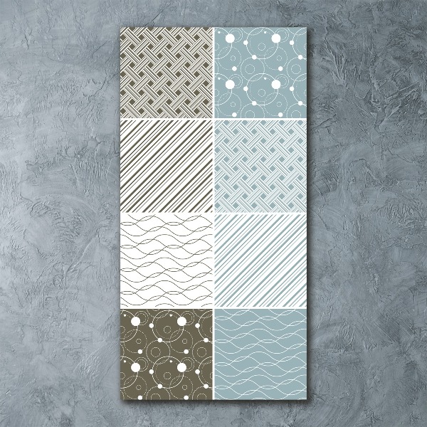 Bild auf Acrylglas vertikal Geometrische Muster