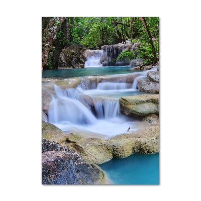 Acrylbild vertikal Wasserfall Thailand