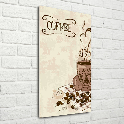 Bild auf Acrylglas vertikal Aromatischer Kaffee