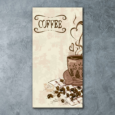 Bild auf Acrylglas vertikal Aromatischer Kaffee