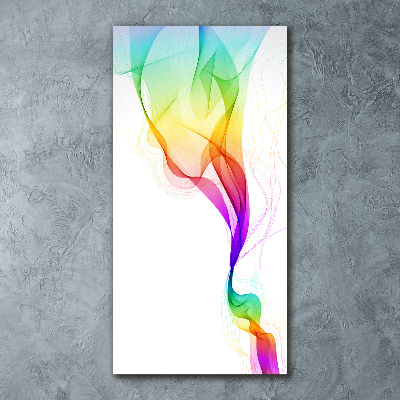 Modernes Acrylbild vertikal Farbenfrohe Abstraktion