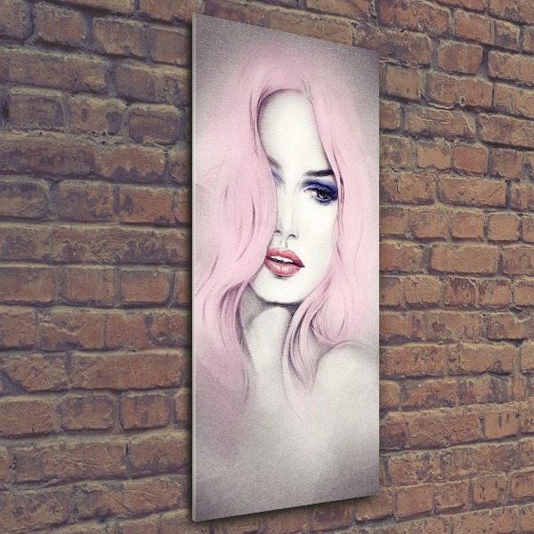 Acrylbild vertikal Abstrakte Frau
