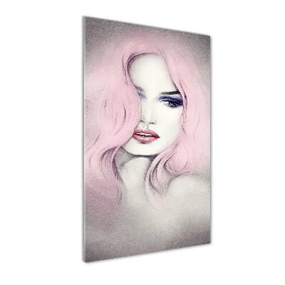 Acrylbild vertikal Abstrakte Frau