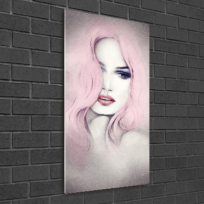 Acrylbild vertikal Abstrakte Frau