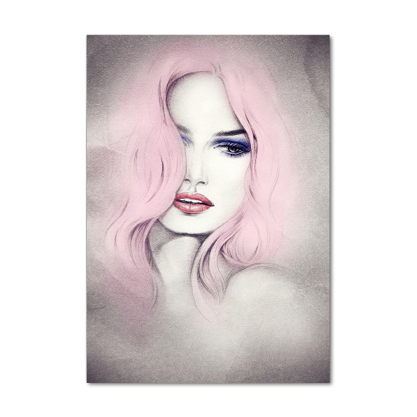 Acrylbild vertikal Abstrakte Frau