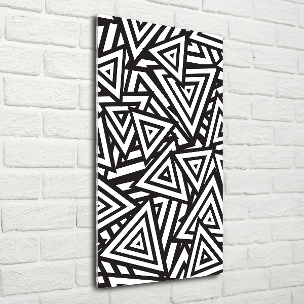 Acrylbild vertikal Dreieckshintergrund