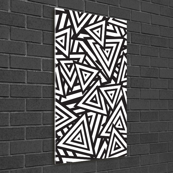 Acrylbild vertikal Dreieckshintergrund