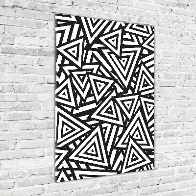 Acrylbild vertikal Dreieckshintergrund