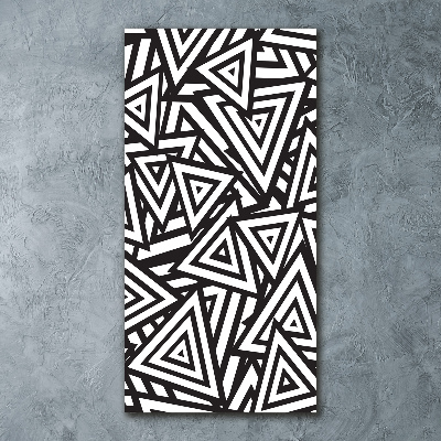 Acrylbild vertikal Dreieckshintergrund