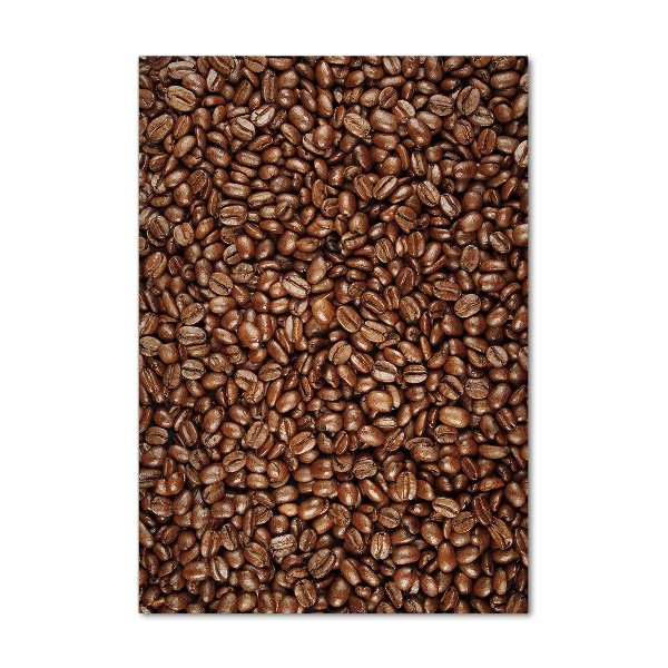 Modernes Acrylbild vertikal Kaffeebohnen