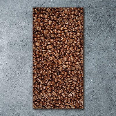 Modernes Acrylbild vertikal Kaffeebohnen