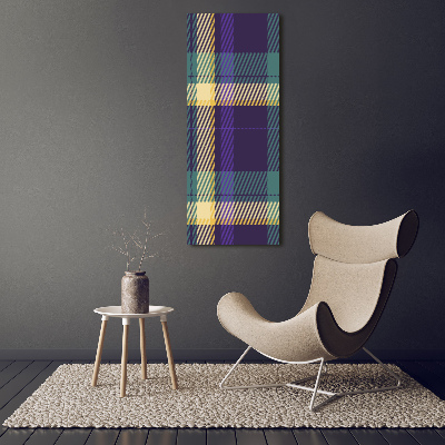 Bild auf Acrylglas vertikal karierte Textur