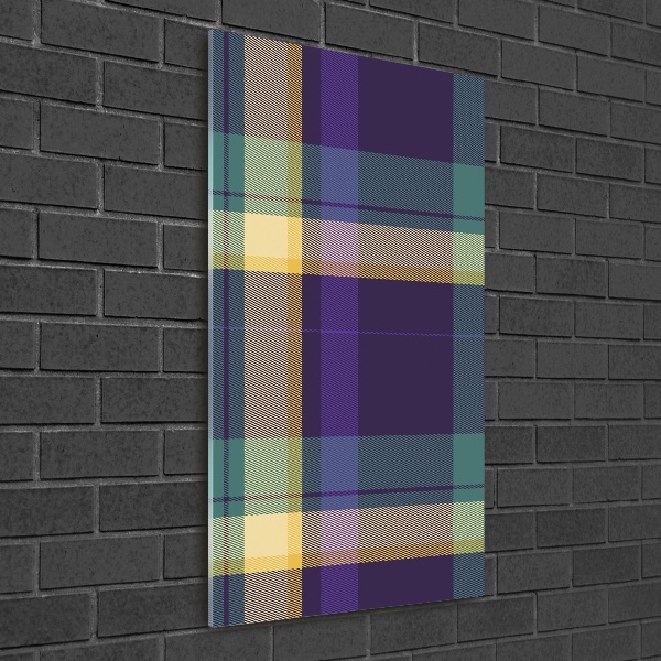 Bild auf Acrylglas vertikal karierte Textur