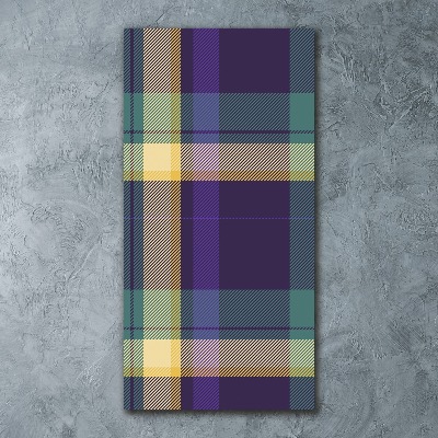 Bild auf Acrylglas vertikal karierte Textur