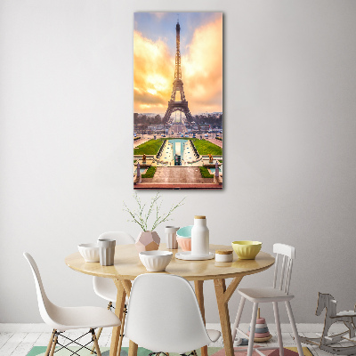 Acrylbild vertikal Eiffelturm Paris