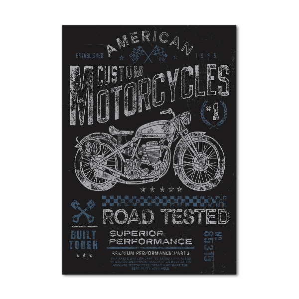 Acrylbild vertikal Automobil