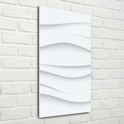 Acrylbild vertikal Abstrakte Wellen