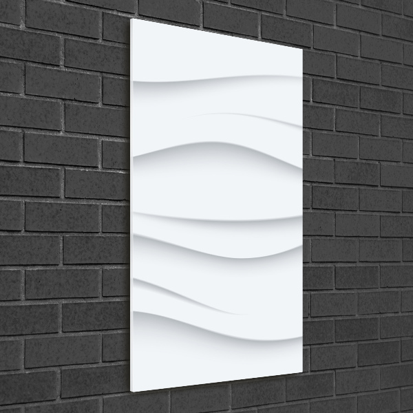 Acrylbild vertikal Abstrakte Wellen