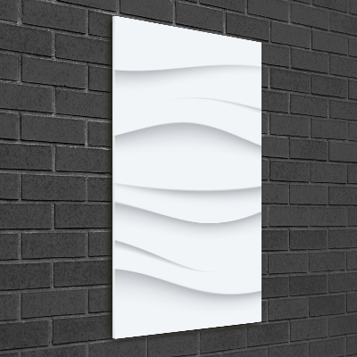 Acrylbild vertikal Abstrakte Wellen