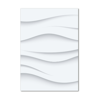 Acrylbild vertikal Abstrakte Wellen