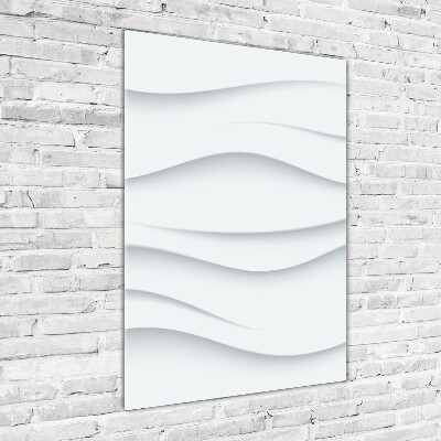Acrylbild vertikal Abstrakte Wellen