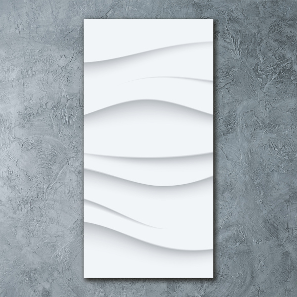 Acrylbild vertikal Abstrakte Wellen