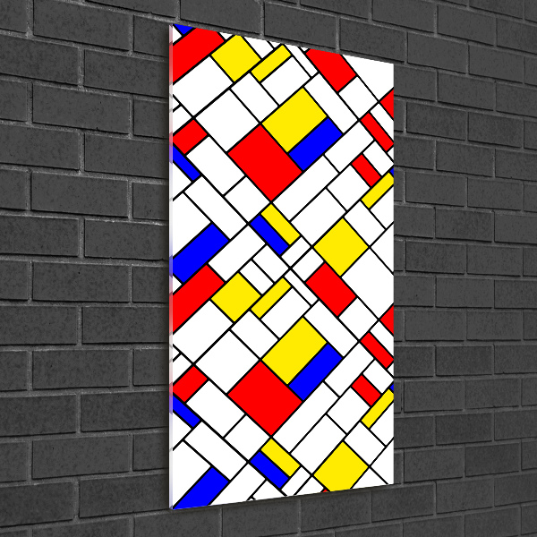 Bild auf Acrylglas vertikal Abstraktion