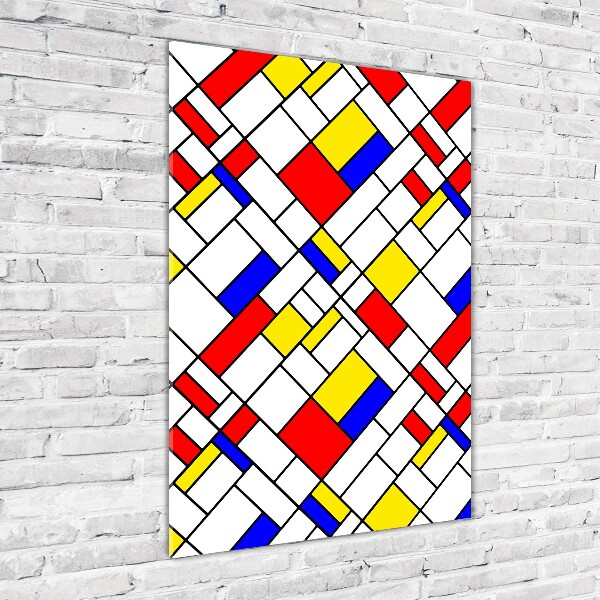 Bild auf Acrylglas vertikal Abstraktion