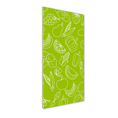 Plexiglasbilder vertikal Gemüse und Obst