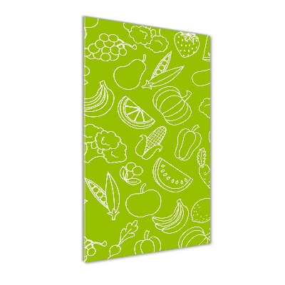 Plexiglasbilder vertikal Gemüse und Obst