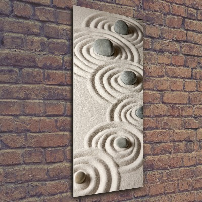 Plexiglasbilder vertikal Steine ​​im Sand