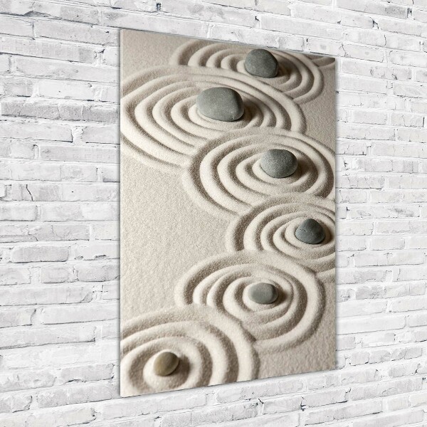 Plexiglasbilder vertikal Steine ​​im Sand