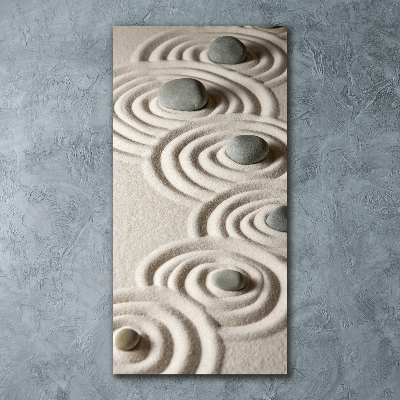 Plexiglasbilder vertikal Steine ​​im Sand