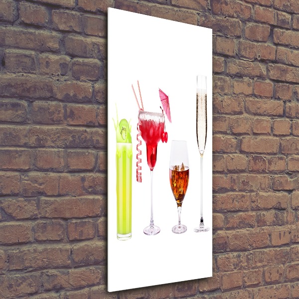 Bild auf Acrylglas vertikal Farbenfrohe Cocktails