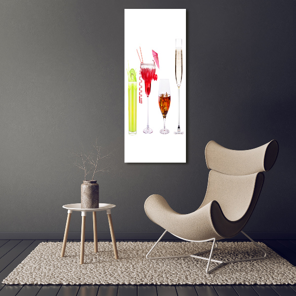 Bild auf Acrylglas vertikal Farbenfrohe Cocktails