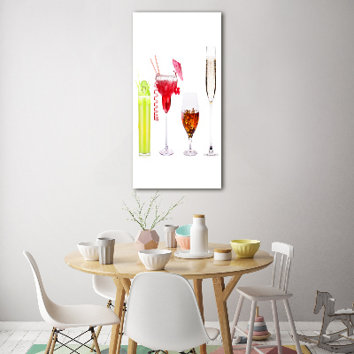 Bild auf Acrylglas vertikal Farbenfrohe Cocktails