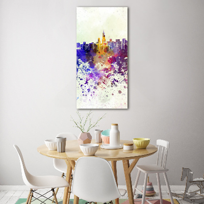 Acrylbild vertikal Das farbenfrohe Chicago